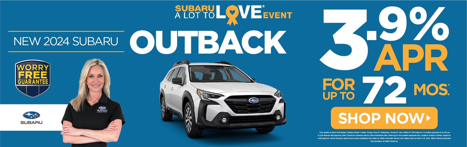 outback 3.9% APR