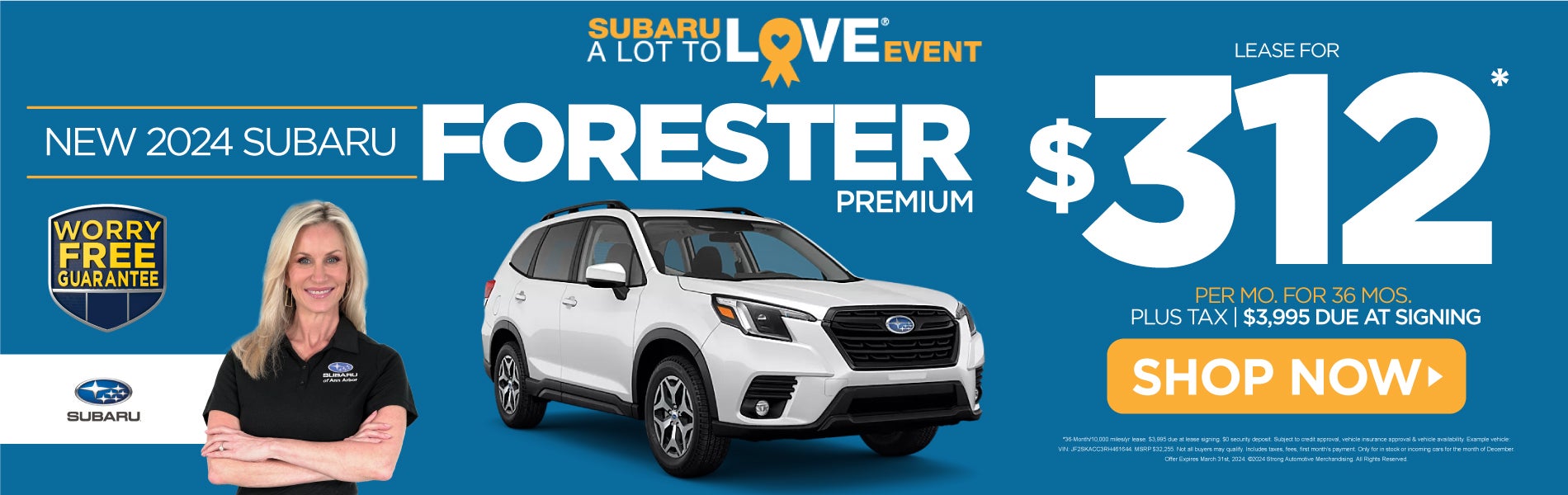 New 2024 Subaru Forester Premium - $312*/mo. - Shop Now