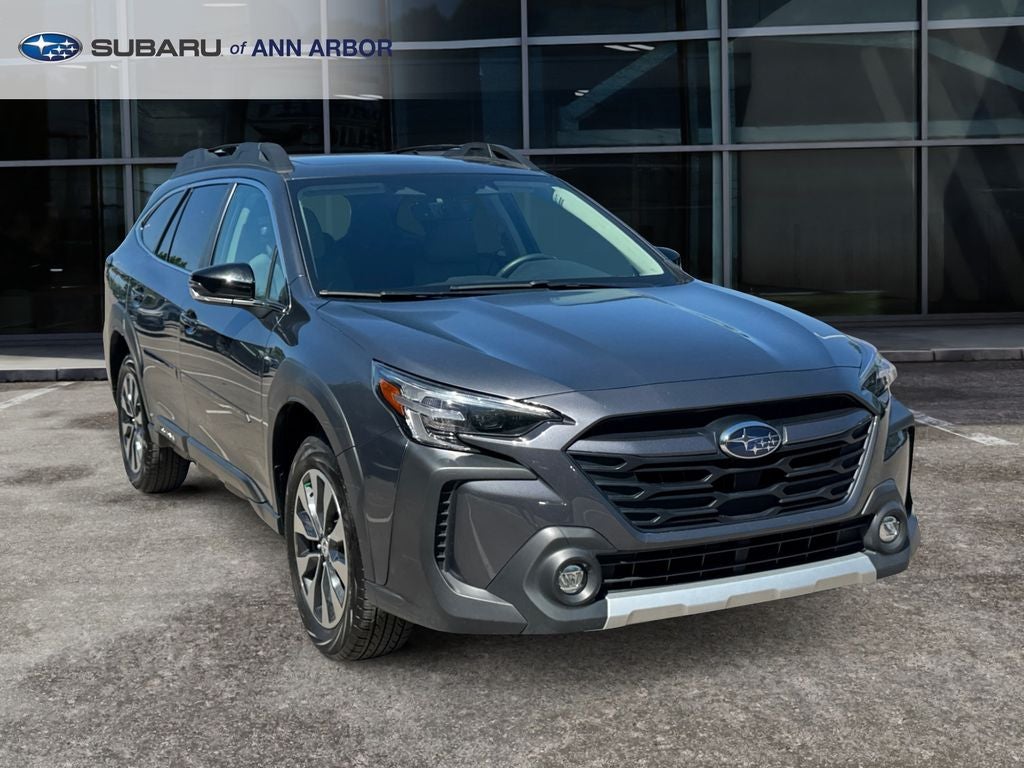 2024 Subaru Outback Limited *LIFETIME POWERTRAIN* in Magnetite Gray Metallic — front three-quarter view