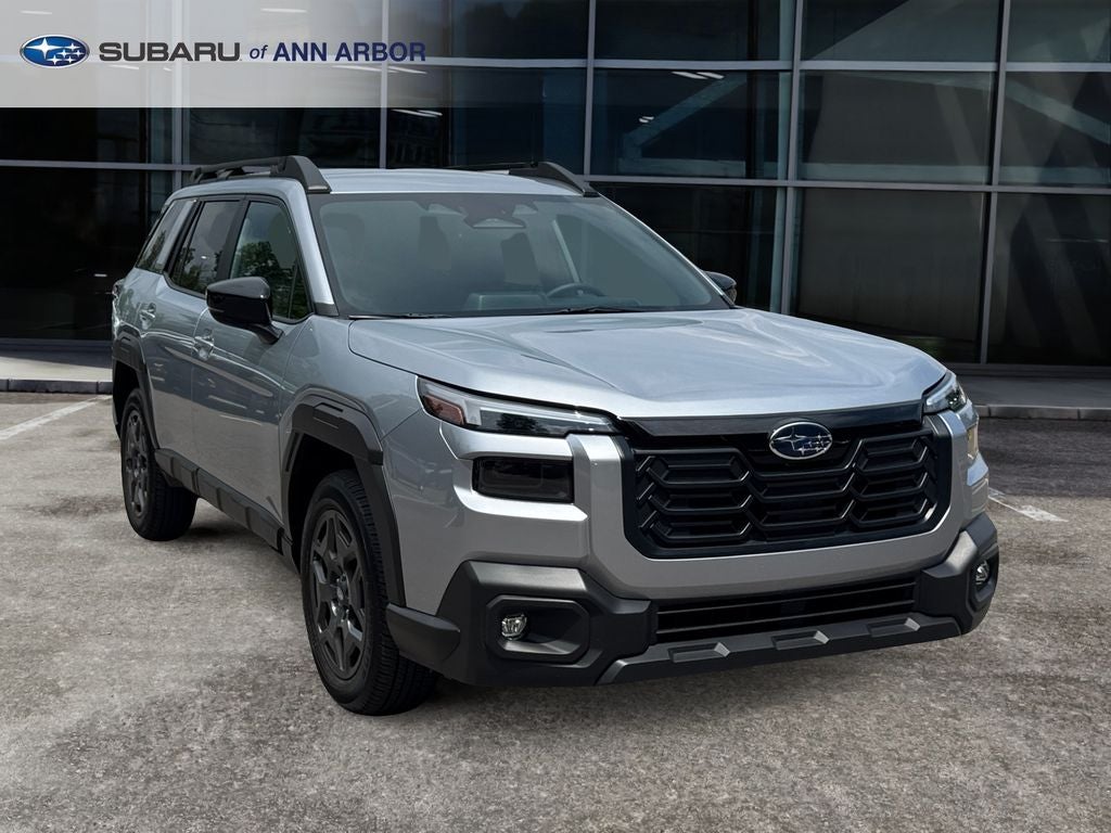 2026 Subaru Outback Premium **LIFETIME POWERTRAIN** in Ice Silver Metallic — front three-quarter view
