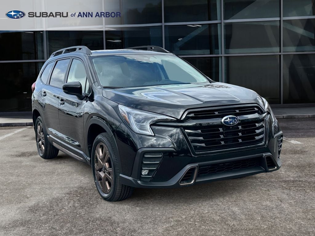 2026 Subaru ASCENT Limited Bronze Edition 7-Passenger in Crystal Black Silica — front three-quarter view