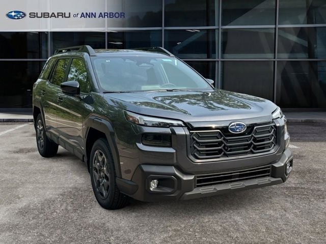 2026 Subaru OUTBACK Premium in Magnetite Gray Metallic — front three-quarter view