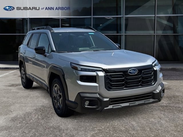 2026 Subaru OUTBACK Premium in Ice Silver Metallic — front three-quarter view
