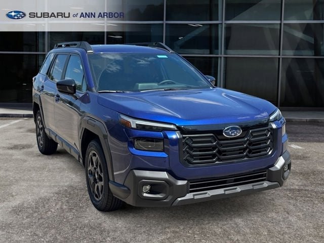 2026 Subaru OUTBACK Limited in Sapphire Blue Pearl — front three-quarter view