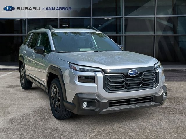 2026 Subaru OUTBACK Limited in Ice Silver Metallic — front three-quarter view