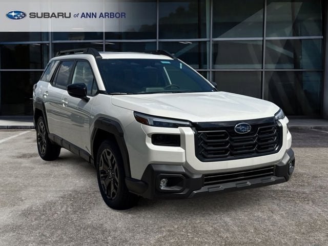 2026 Subaru OUTBACK Limited XT in Crystal White Pearl — front three-quarter view