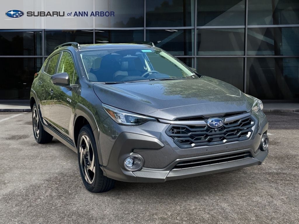 2026 Subaru CROSSTREK Limited Hybrid in Magnetite Gray Pearl — front three-quarter view