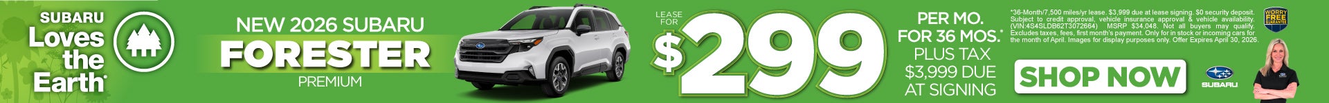 New 2026 Subaru Forester Premium