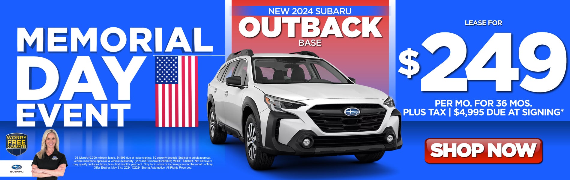New 2024 Subaru Outback Base - $249/mo* -Shop Now